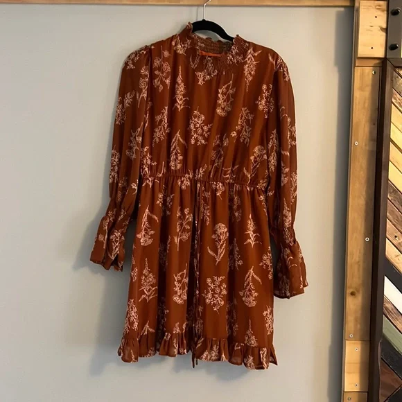 SHEIN | Dresses | Shein Mock Neck Boho Dress | Poshmark